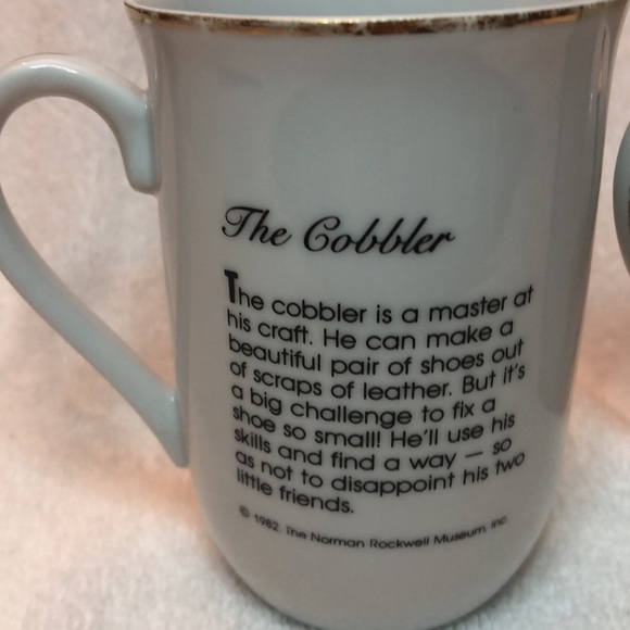 Norman Rockwell pair of coffee mugs toymaker - Picture 4 of 7